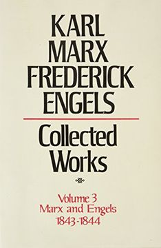 portada Collected Works. Volume 3. Marx and Engels: 1843-1844