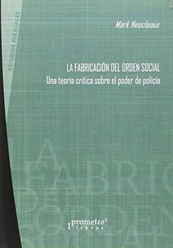 portada La Fabricación del Orden Social (in Spanish)