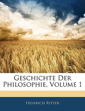 portada Geschichte der Philosophie alter Zeit. (in German)