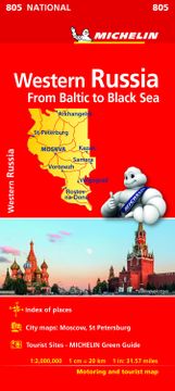 portada Western Russia - Michelin National map 805 (en Inglés)