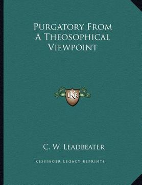 portada purgatory from a theosophical viewpoint (en Inglés)