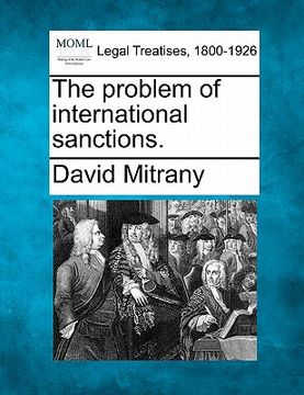 portada the problem of international sanctions. (in English)
