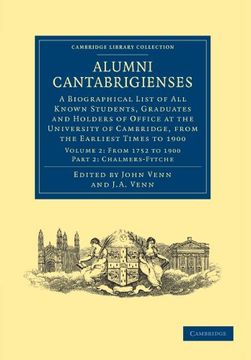 portada Alumni Cantabrigienses 2 Volume Set: Alumni Cantabrigienses - Volume 2: Part 2 (Cambridge Library Collection - Cambridge) (en Inglés)