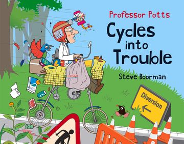 portada Professor Potts Cycles Into Trouble (en Inglés)