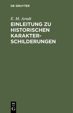 Einleitung zu Historischen Karakterschilderungen (en Alemán)