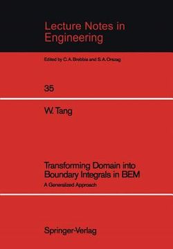 portada transforming domain into boundary integrals in bem: a generalized approach