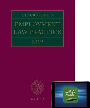 portada Blackstone's Employment law Practice 2019 (Book and Digital Pack) 