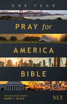 portada The One Year Pray for America Bible NLT (Softcover) (en Inglés)