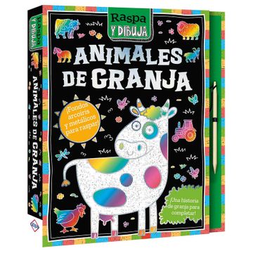 portada Animales de la Granja, Raspa y Dibuja (in Spanish)