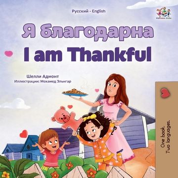 portada I am Thankful (Russian English Bilingual Children's Book) (en Ruso)