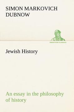 portada jewish history: an essay in the philosophy of history