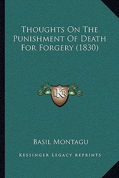 portada thoughts on the punishment of death for forgery (1830)