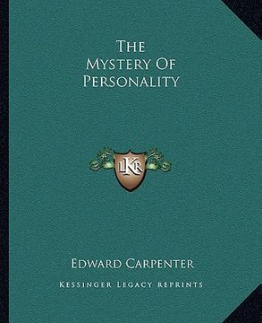 portada the mystery of personality (en Inglés)