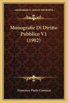 portada Monografie Di Diritto Pubblico V1 (1902) (in Italian)