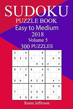 portada 300 Easy to Medium Sudoku Puzzle Book 2018 (en Inglés)