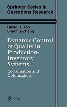 portada dynamic control of quality in production-inventory systems: coordination and optimization (in English)