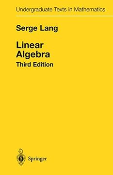 portada Linear Algebra (Undergraduate Texts in Mathematics) (en Inglés)