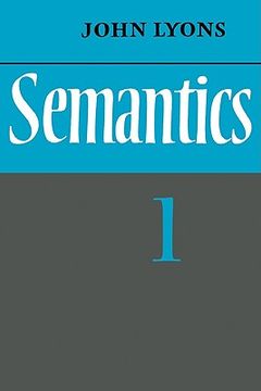 portada Semantics: Volume 1 (en Inglés)