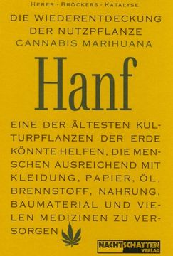 portada Die Wiederentdeckung der Nutzpflanze Hanf (en Alemán)
