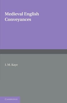 portada Medieval English Conveyances (Cambridge Studies in English Legal History) (in English)