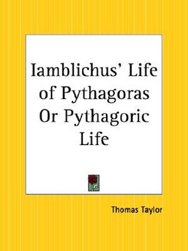 portada iamblichus' life of pythagoras or pythagoric life (in English)