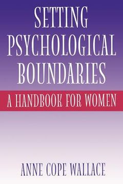portada setting psychological boundaries: a handbook for women (en Inglés)