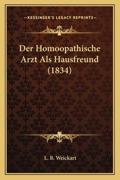portada Der Homoopathische Arzt Als Hausfreund (1834) (in German)