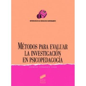 portada Métodos Para Evaluar La Investigación En Psicopedagogía (in Spanish)