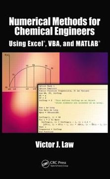 portada numerical methods for chemical engineers using excel, vba, and matlab