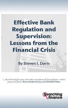 portada effective bank regulation: lessons from the financial crisis (en Inglés)