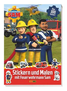 portada Feuerwehrmann Sam: Stickern und Malen mit Feuerwehrmann sam (en Alemán)