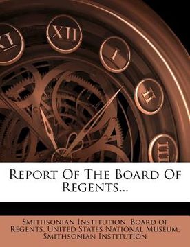 portada report of the board of regents... (en Inglés)