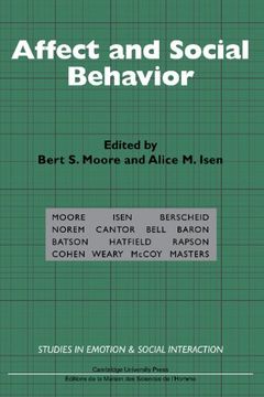 portada Affect and Social Behavior Hardback (Studies in Emotion and Social Interaction) (in English)
