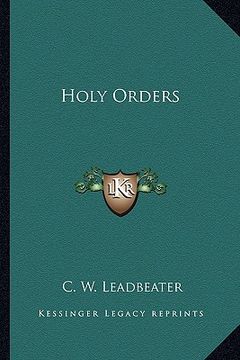 portada holy orders (en Inglés)