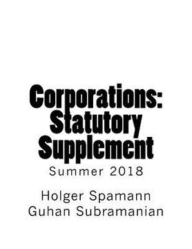 portada Corporations: Statutory Supplement (en Inglés)