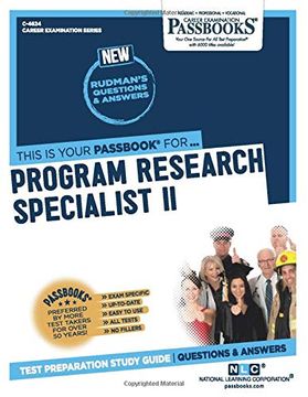 portada Program Research Specialist ii (en Inglés)