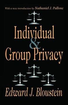 portada Individual and Group Privacy (en Inglés)