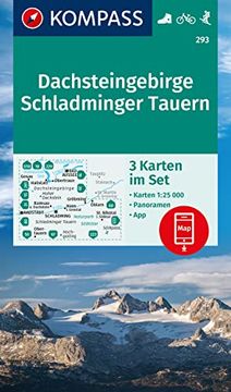 portada Kompass Wanderkarten-Set 293 Dachsteingebirge, Schladminger Tauern (3 Karten) 1: 25. 000 (en Alemán)