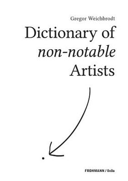 portada Dictionary of non-notable Artists (en Alemán)