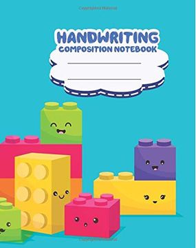 portada Handwriting Composition Not, Cute Colorful Emoji Lego: Kids School Supplies,100 Sheets Primary Journal K-2Nd Grade 