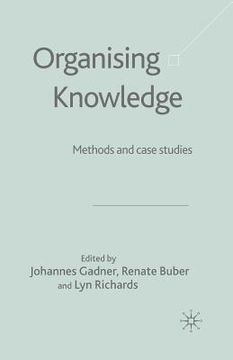 portada Organising Knowledge: Methods and Case Studies (en Inglés)