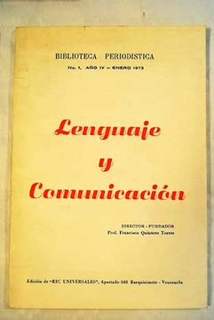 portada Lenguaje y comunicacin. Biblioteca Periodstica, No. 1, ao IV - Enero 1973