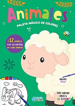 portada Animales (Libro de Acuarelas) (Paleta Mágica de Colores) (in Spanish)