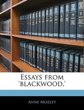 portada essays from 'blackwood, ' (en Inglés)