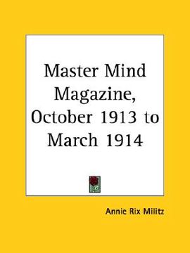 portada master mind magazine, october 1913 to march 1914 (en Inglés)