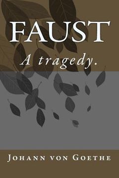 portada Faust: A tragedy. (en Inglés)
