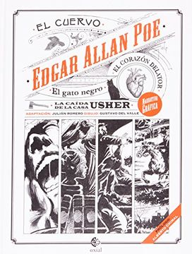 portada Edgar Allan Poe: El Corazón Delator; El Gato Negro; La Caidad de la Casa de Usher; El Cuervo