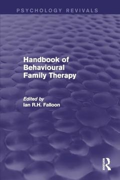 portada Handbook of Behavioural Family Therapy (en Inglés)