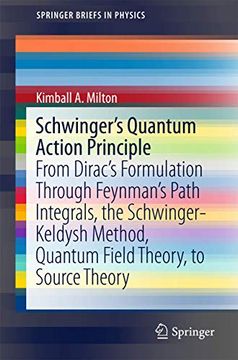 portada Schwinger'S Quantum Action Principle: From Dirac’S Formulation Through Feynman’S Path Integrals, the Schwinger-Keldysh Method, Quantum Field Theory, to Source Theory (Springerbriefs in Physics) 