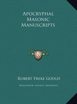 portada apocryphal masonic manuscripts (en Inglés)